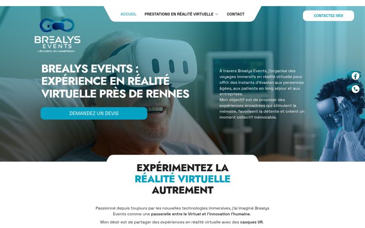 Екранна снимка на brealysevents.fr