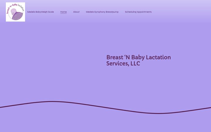 Screenshot of breastnbabylactation.com