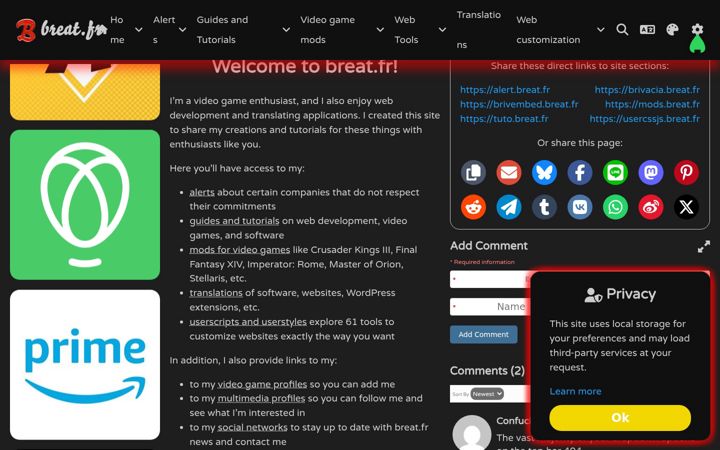 Screenshot of breat.fr