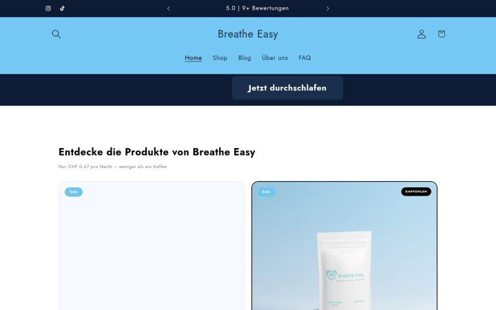 Screenshot of breathe-easy.ch