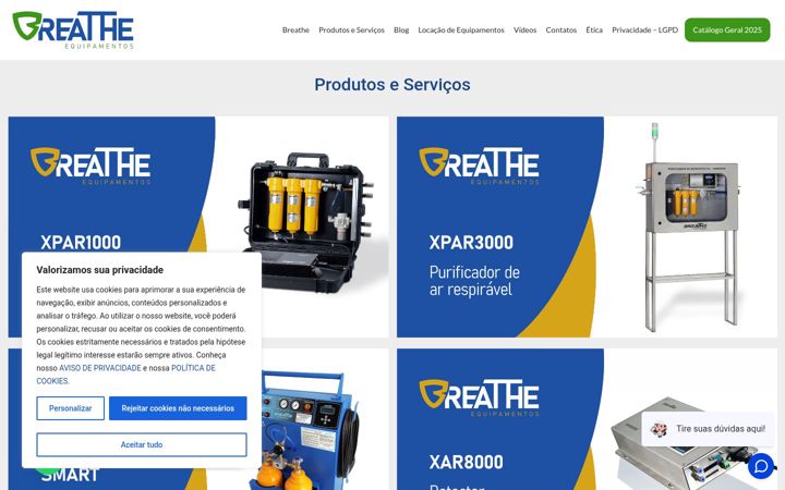 Screenshot of breathe.com.br