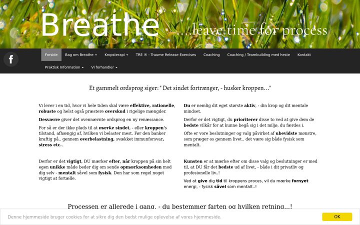 Screenshot of breathe.dk