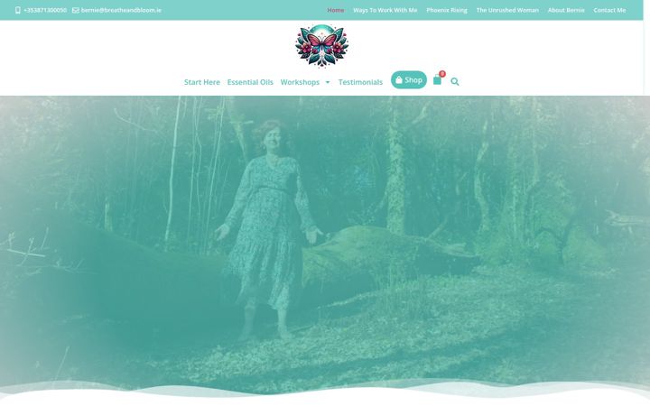 Captură de ecran a breatheandbloom.ie