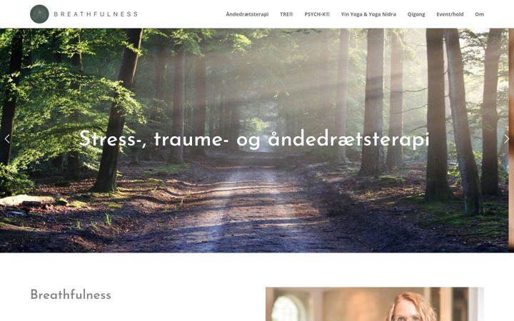 Screenshot of breathfulness.dk