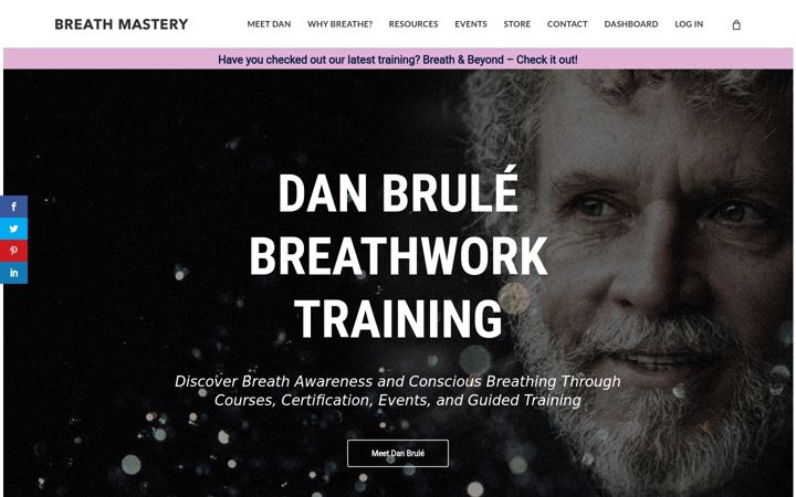Screenshot of breathmastery.com