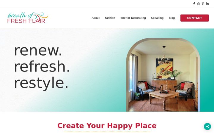Screenshot of breathoffreshflair.com