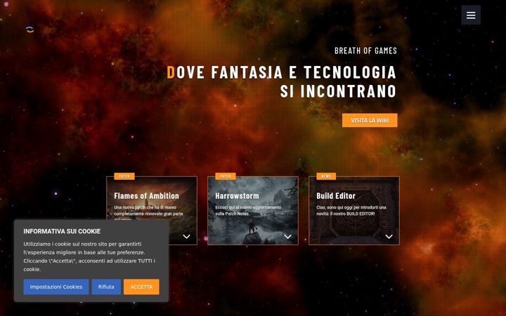 Screenshot of breathofgames.com
