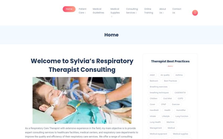 Screenshot of breathwellconsulting.com