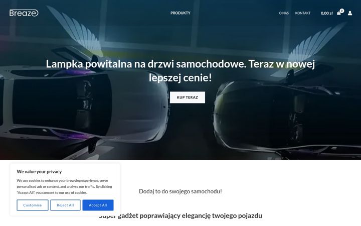 Screenshot of breaze.pl