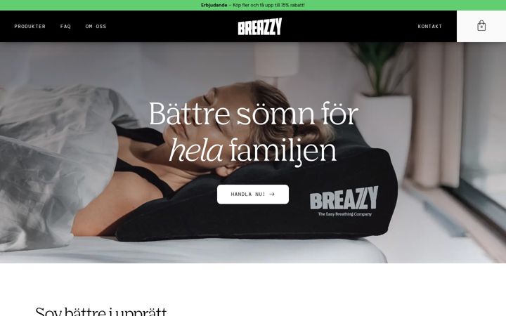 Zrzut ekranu breazzy.se