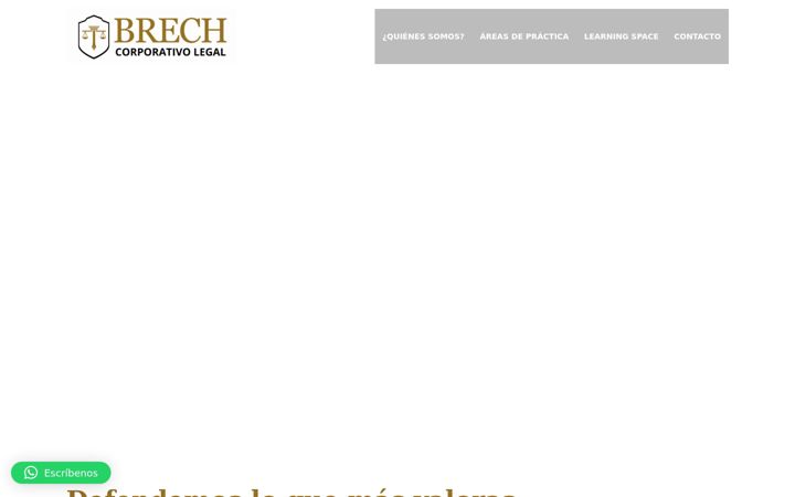 Screenshot of brechcorporativolegal.com