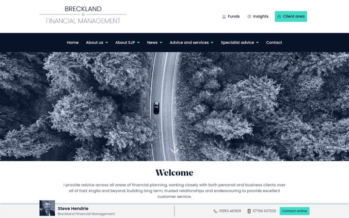 Screenshot of brecklandfinancialmanagement.co.uk