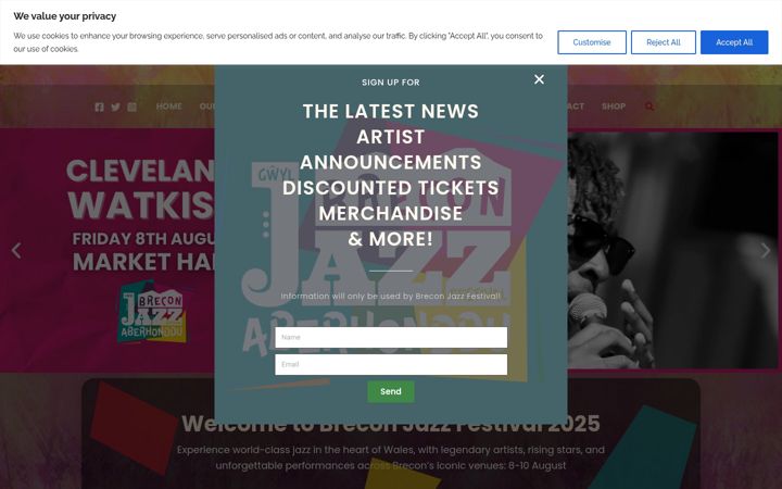 Screenshot von breconjazzfestival2025.co.uk