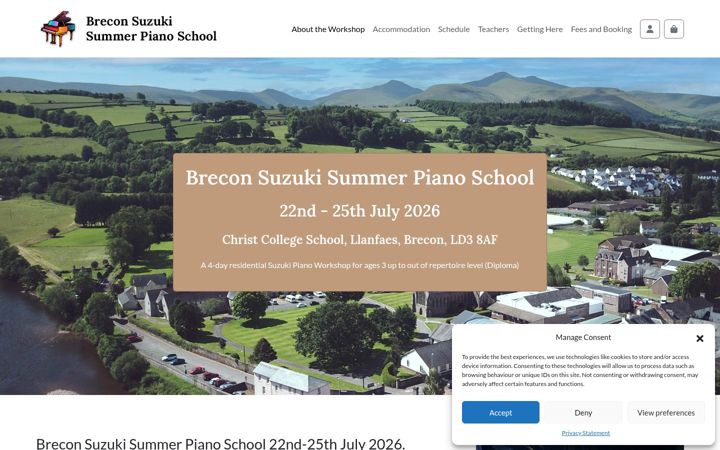 Screenshot of breconsuzukipiano.com