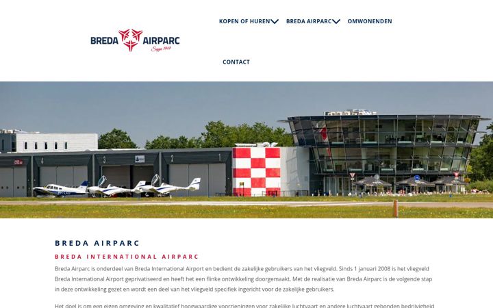 Skjámynd af breda-airparc.eu
