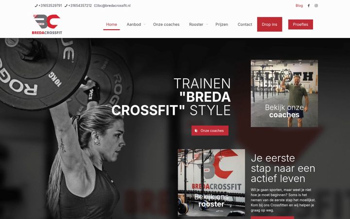 Captura de pantalla de bredacrossfit.nl