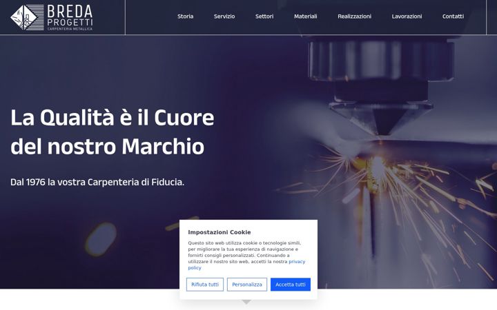 Screenshot of bredaprogetti.com