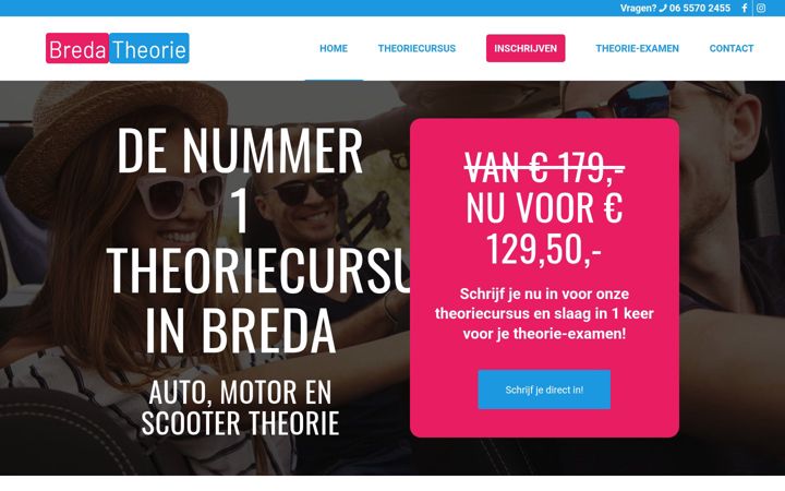 Snímek obrazovky bredatheorie.nl