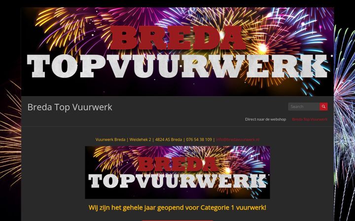 Snímek obrazovky bredatopvuurwerk.nl