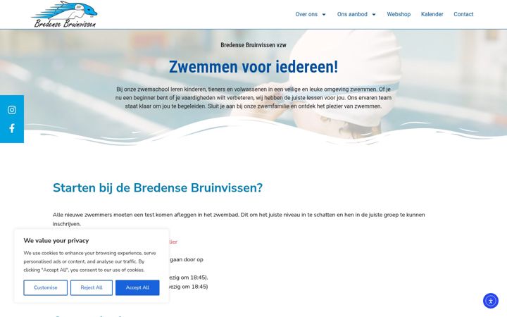 Screenshot of bredensebruinvissen.be