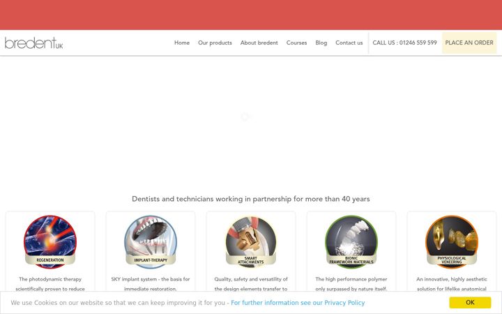 Screenshot of bredent.co.uk