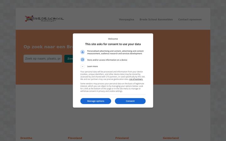 Screenshot of bredeschool-gids.nl