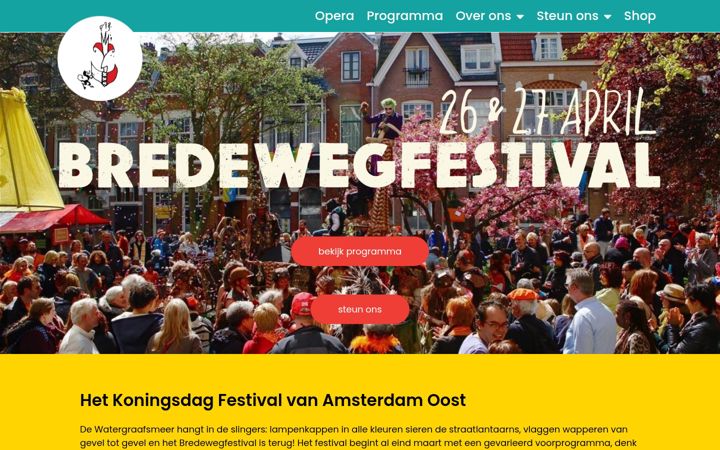 Ekrano kopija bredewegfestival.nl