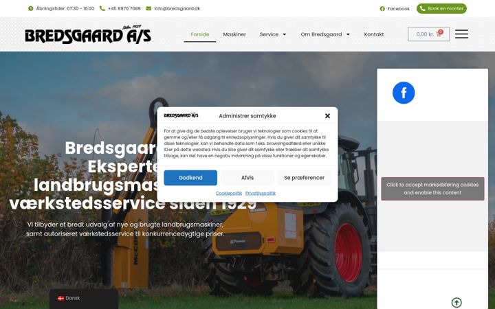 Screenshot of bredsgaard.dk