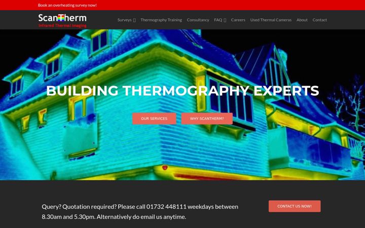 Screenshot of breeam-thermographic.co.uk