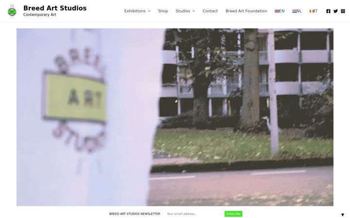 Snímek obrazovky breedartstudios.net