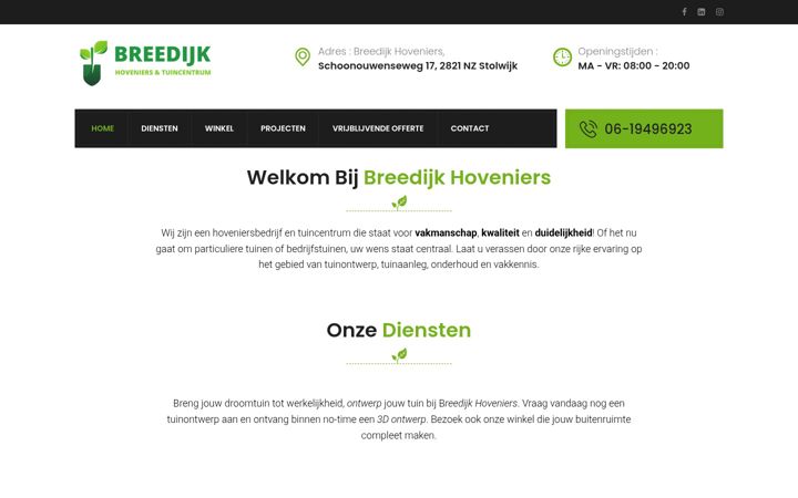 Screenshot of breedijk-hoveniers.nl