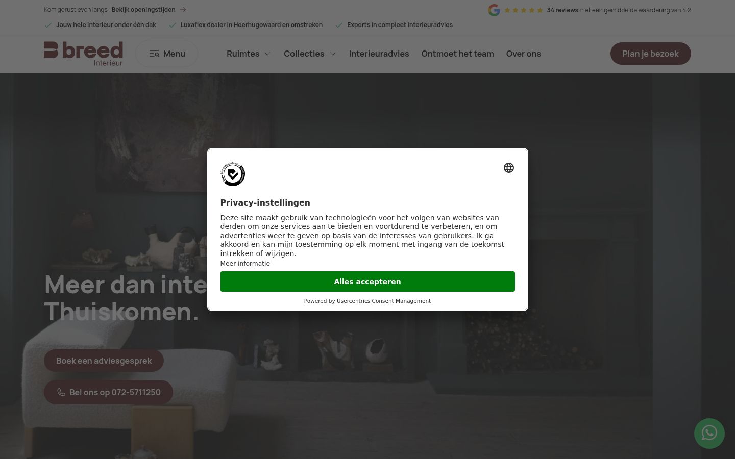 Captură de ecran a bannerului de consimțământ afișat înainte de orice interacțiune