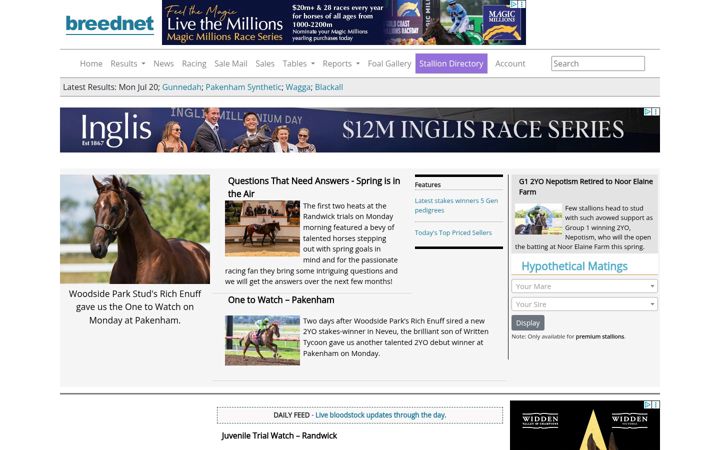 Screenshot of breednet.com.au