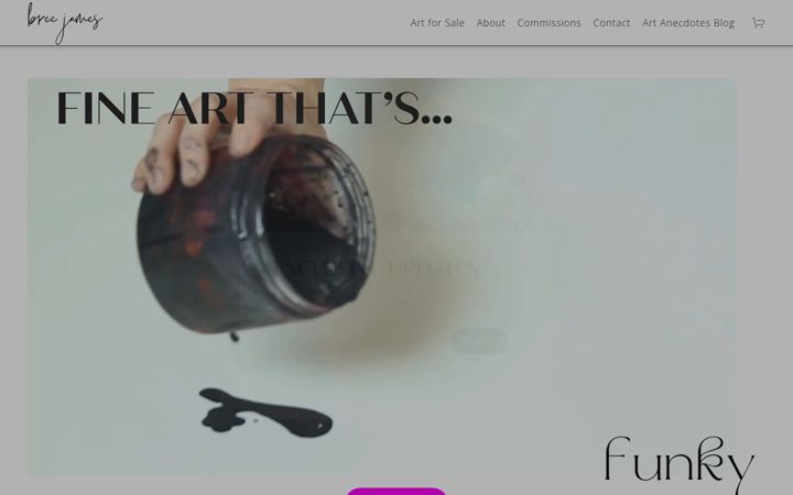 Screenshot of breejamesart.com