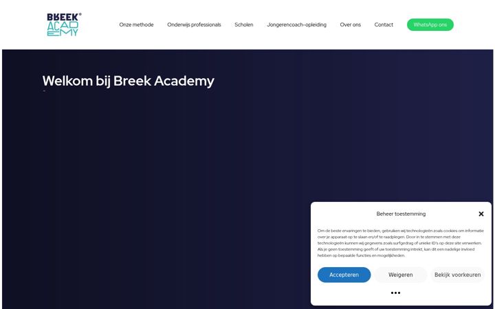 Screenshot of breekacademy.nl