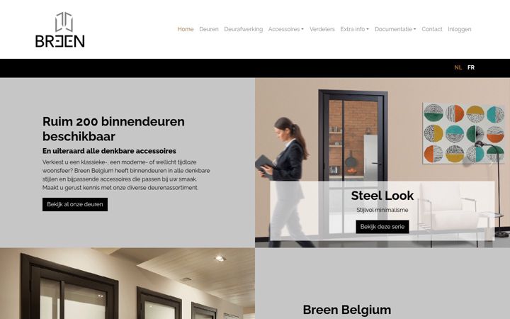 Screenshot of breen-belgium.com