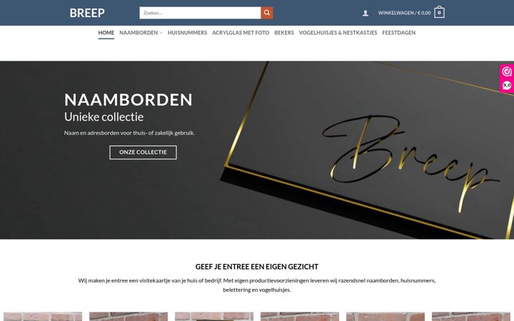 Ekrano kopija breep.nl