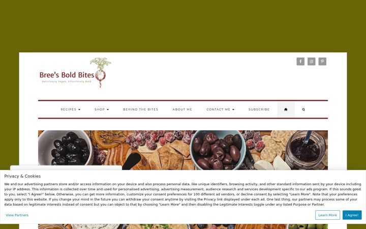 Screenshot of breesboldbites.com