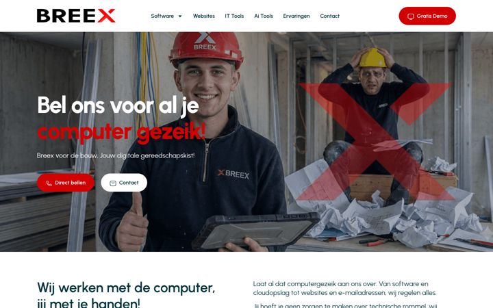 Screenshot of breexvoordebouw.nl