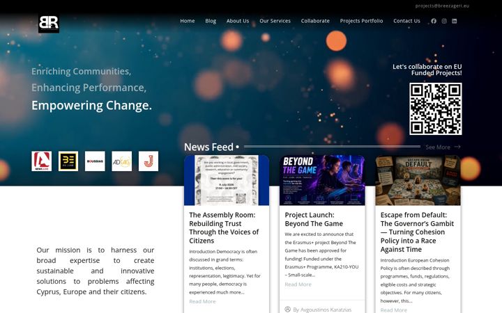 Screenshot of breezageri.eu