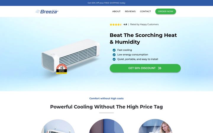 Screenshot of breezamaxau.com
