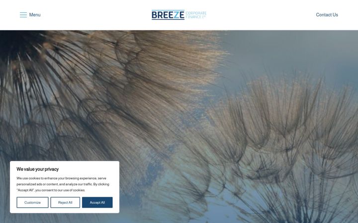 Screenshot ta' breezecf.co.uk