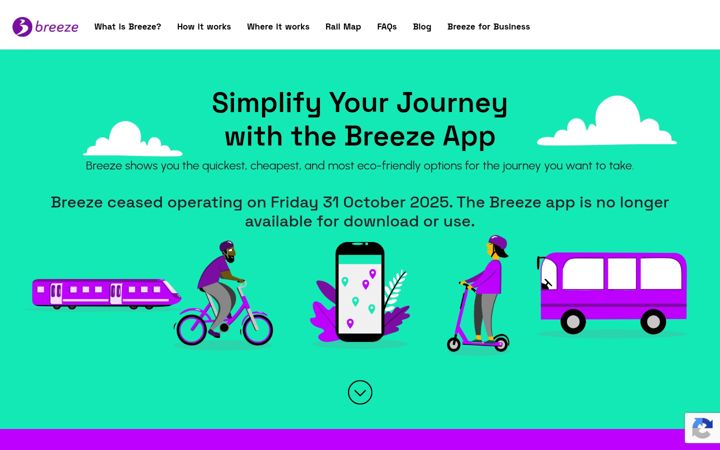 Screenshot of breezeuk.app