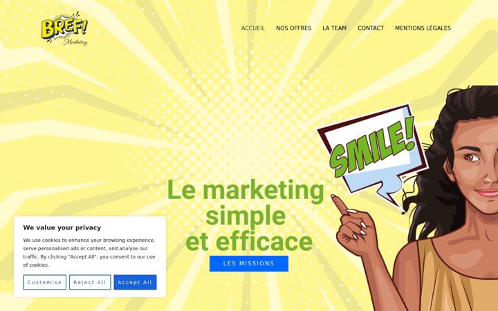 Screenshot of bref-marketing.fr
