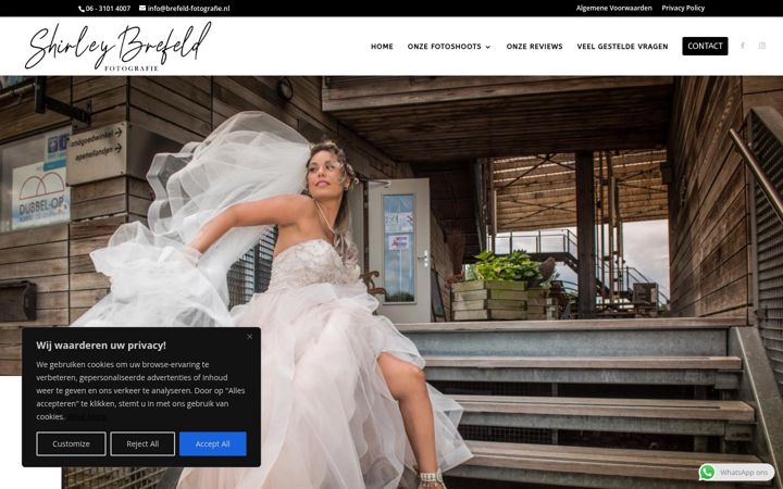Screenshot of brefeld-fotografie.nl