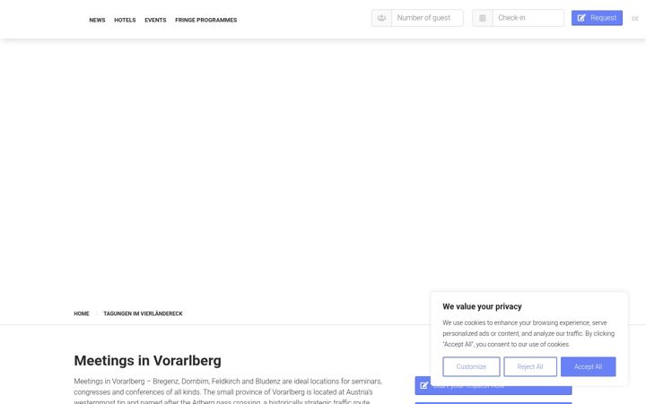 Screenshot of bregenz-dornbirn-tagungshotels.at