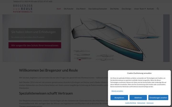 Snimka zaslona za bregenzer-reule.de