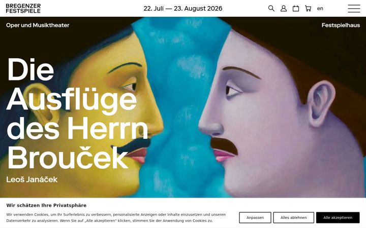 Screenshot of bregenzerfestspiele.com