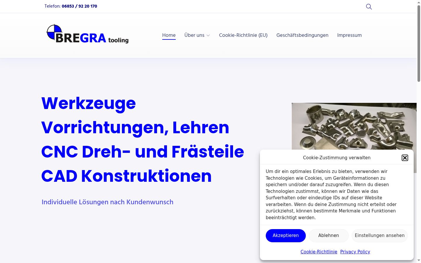 Ekrānuzņēmums ar piekrišanas baneri, kas tika rādīts pirms jebkādas mijiedarbības