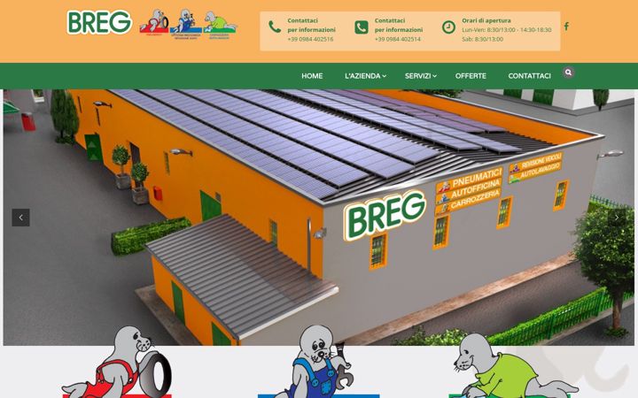 Screenshot of bregsrl.it